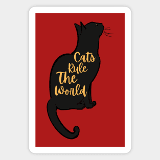 Cats Rule The World Magnet